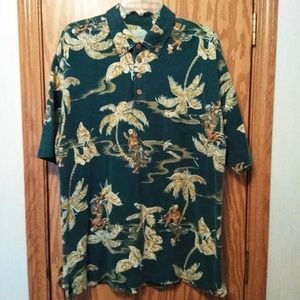 Tommy Bahama 100 percent Cotton Large Hawaiian